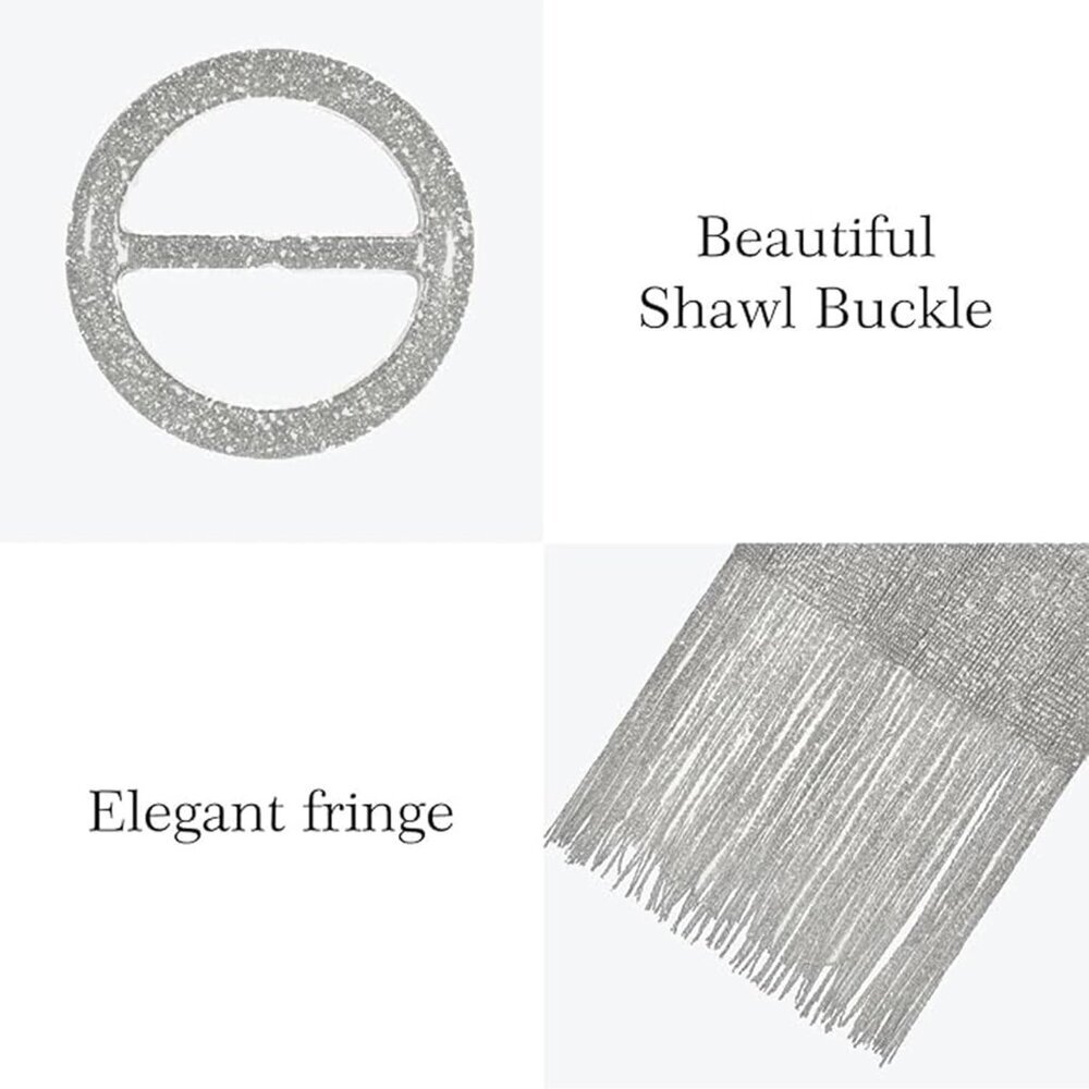 Shawls and Wraps for Evening Dresses Shawl Wraps for Women with Buckle for Eveni - Picture 6 of 6